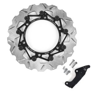 Wave Front Floating Brake Disc with Caliper Adapter Bracket for Honda Forza 350