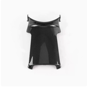 Hydro-Dipped Carbon Pattern Lower Lock Cover Plate for Yamaha NMAX 155 2025