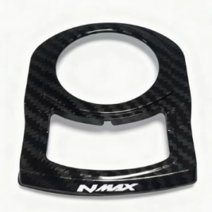 Carbon Fiber Pattern Ignition Switch Ring Cover with NMAX Logo for Yamaha NMAX 155 2025